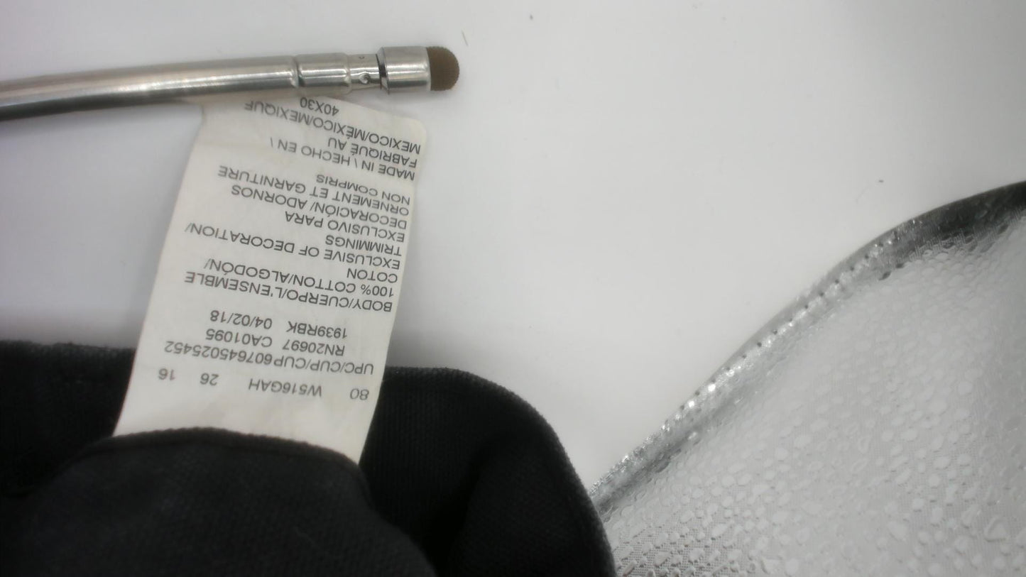 Y2K Dickies Carpenter Pants Black Cotton Canvas Relaxed Fit 40 x 30