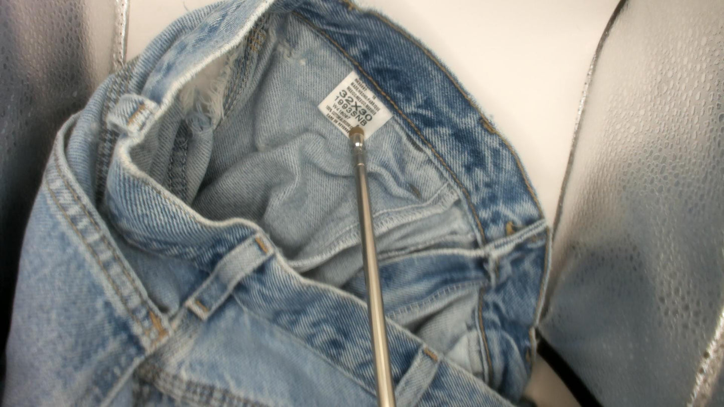 Dickies Carpenter Jeans 2000s Light Wash Straight Leg Distressed Denim Small