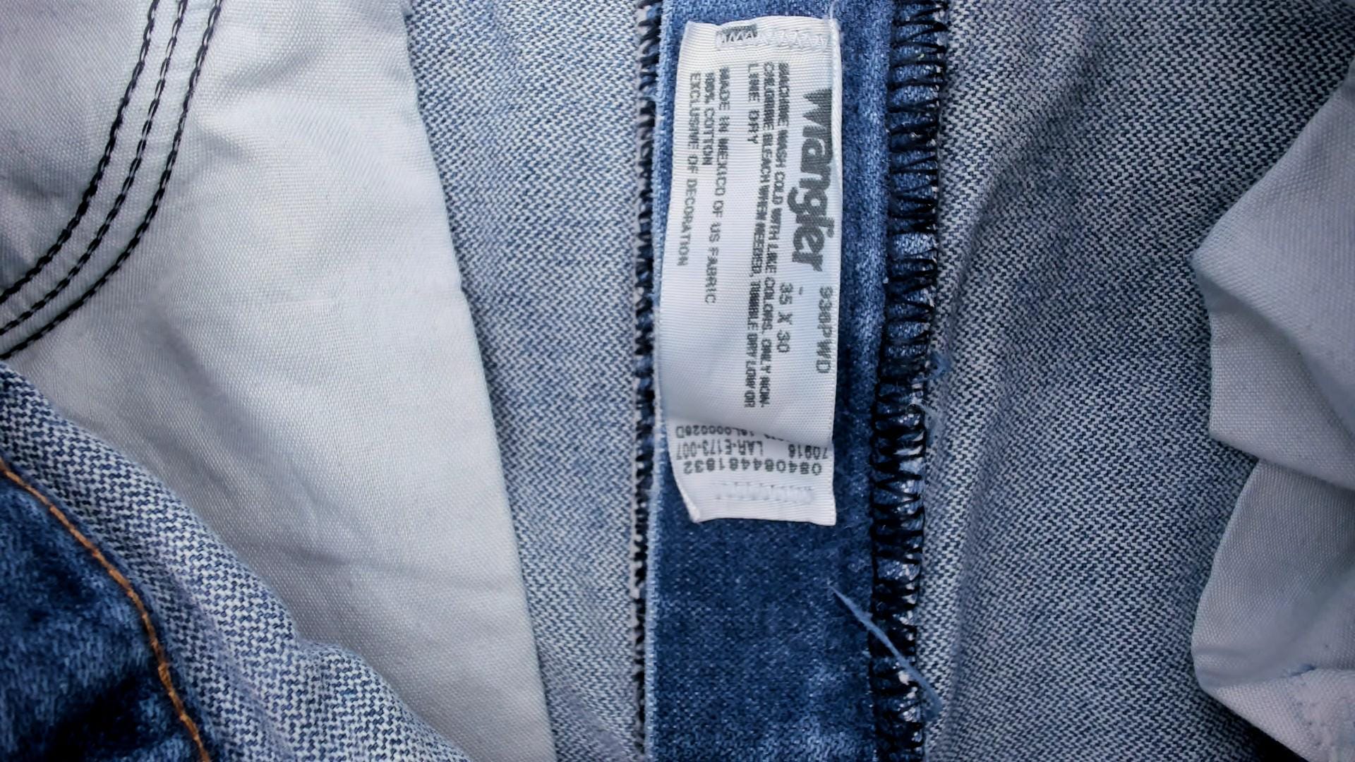 90s Wrangler Cowboy Cut Jeans Light Wash Straight Leg Cotton 35x30