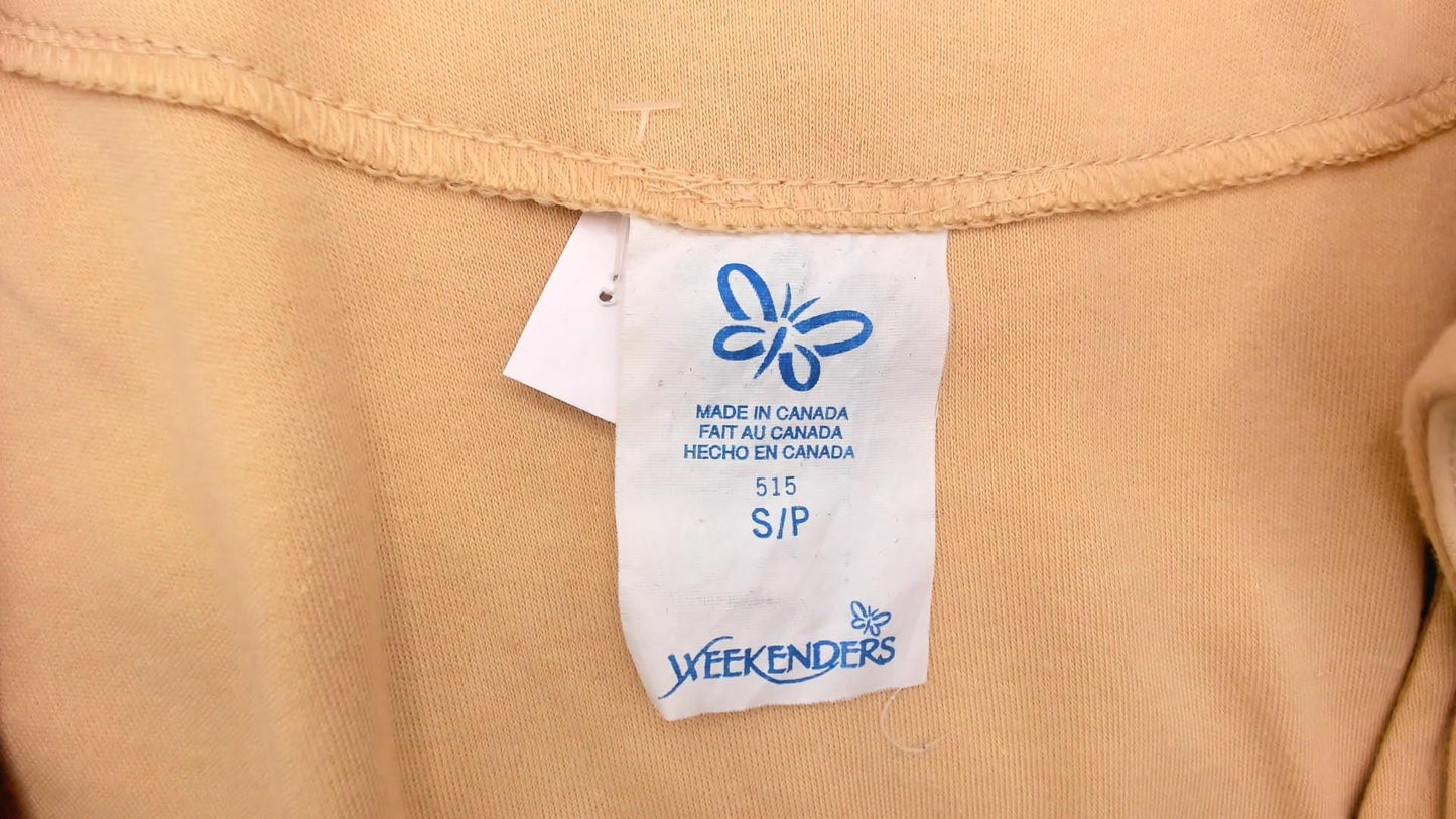 90s Weekenders Tan Maxi Dress Sleeveless V Neck Button Front Small