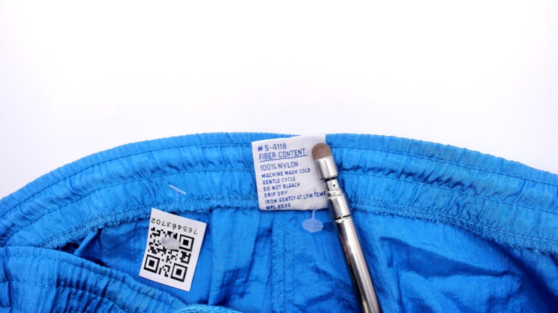 90s Converse Windbreaker Track Pants Sky Blue Nylon Large L