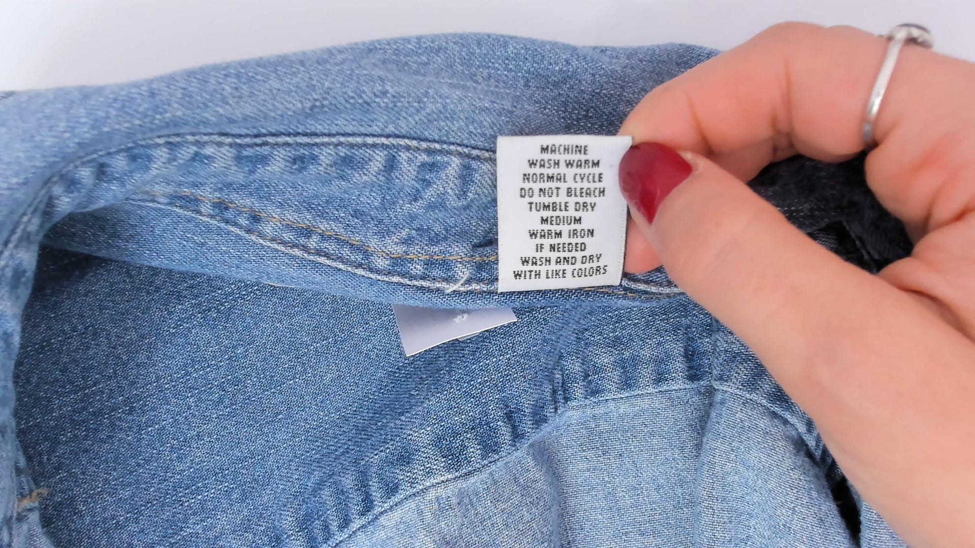 Levis Light Wash Denim Shirt Cotton Snap Button Small S