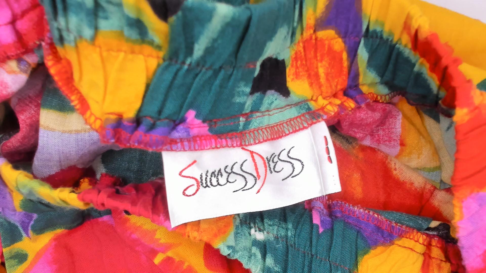 90s Success Dress Watercolor Floral Midi Skirt Multicolor Black Medium