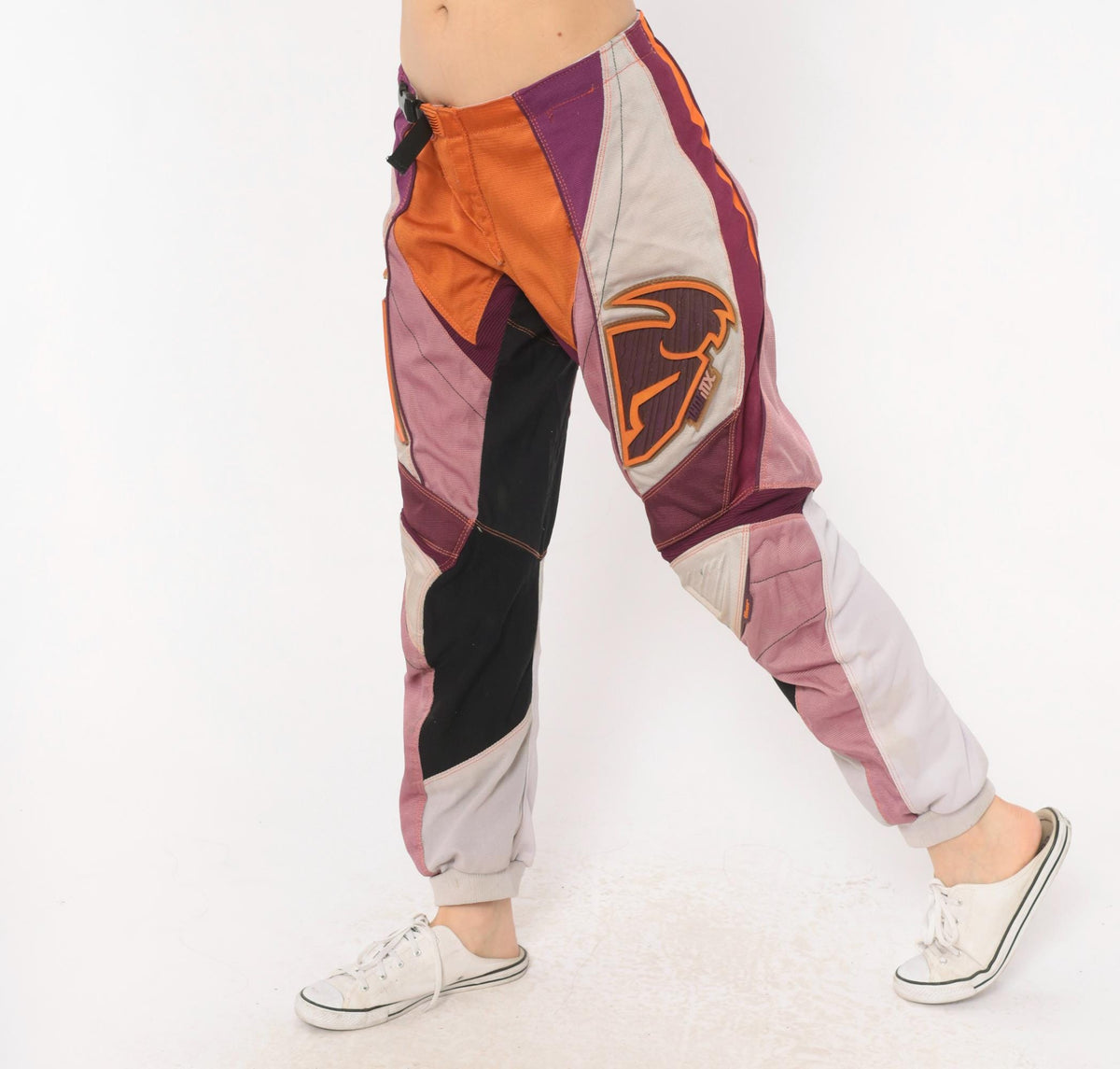 Thor Motocross Pants 2000s Purple Orange Pink Color Block Racing Moto Small