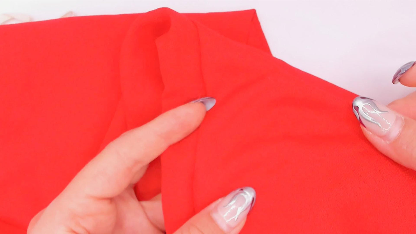 90s Red Off-Shoulder Maxi Gown Spaghetti Strap Bow Back Medium M