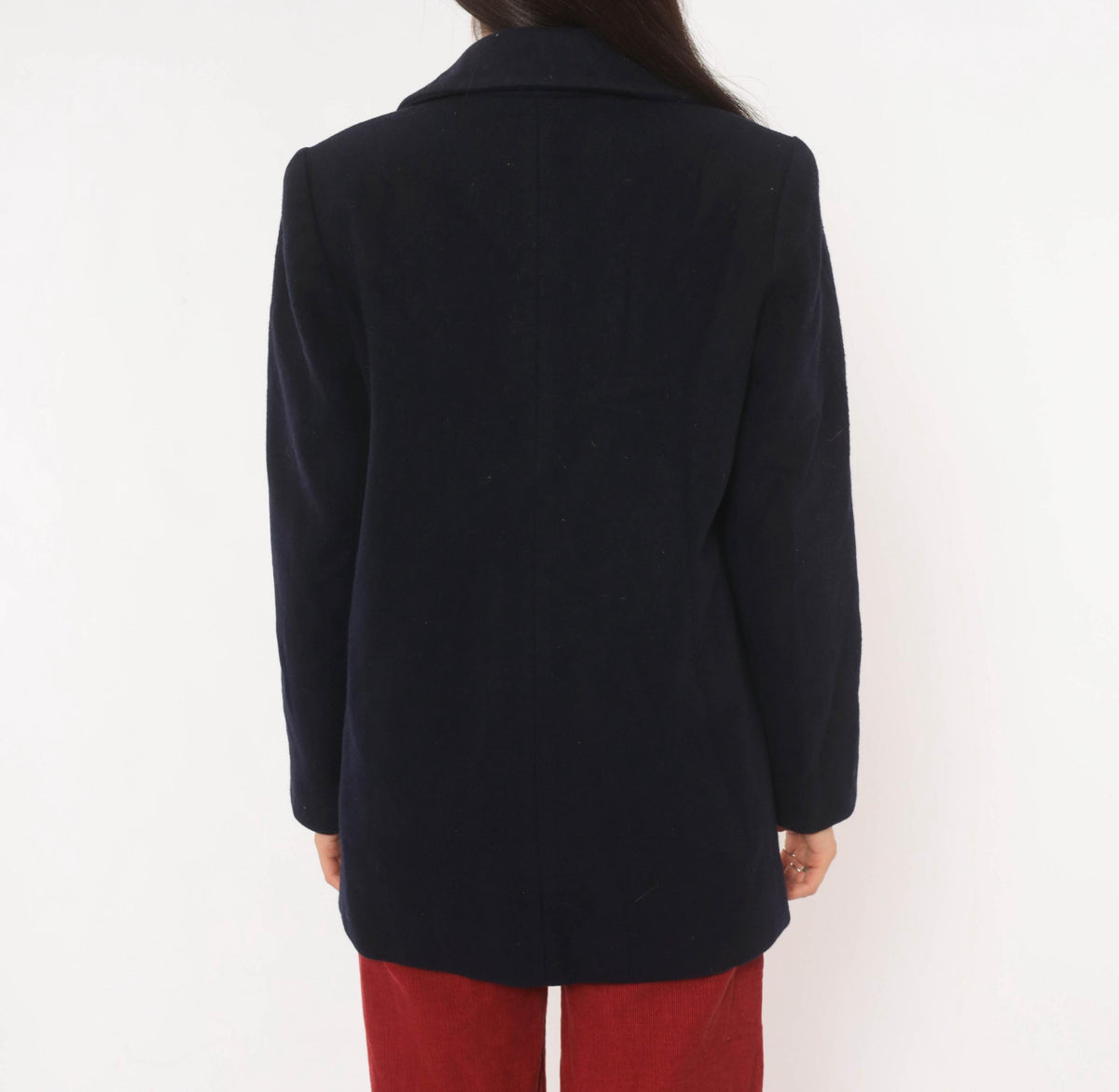 Mackintosh Navy Wool Peacoat Gold Button Double Breasted Jacket Medium M