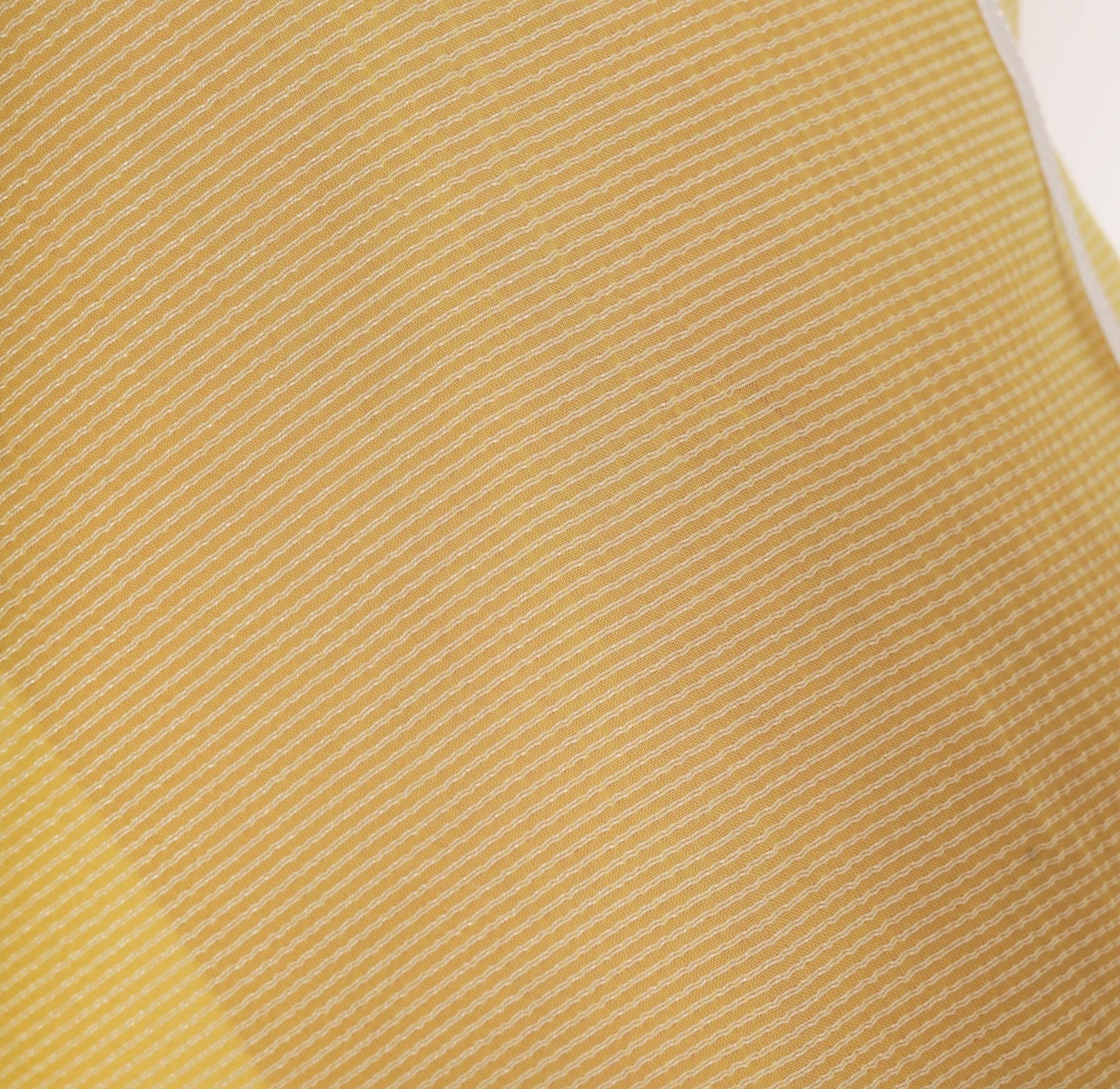 80s Yellow Sheer Circle Skirt Midi Ribbon Tie Lemon Chiffon Small