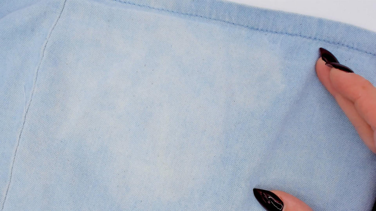 90s Light Blue Chambray Denim Shirt Dress Tiered Knee-Length Cotton Small S
