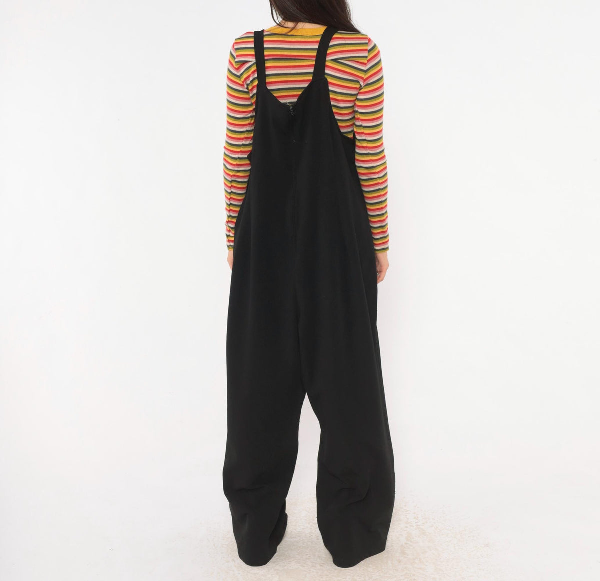 90s Visual FX Black Wide Leg Jumpsuit Plus Size XXL