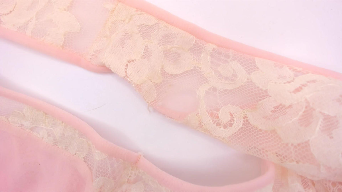 80s Blush Pink Maxi Nightgown Ivory Lace Yoke Scoop Neck Medium