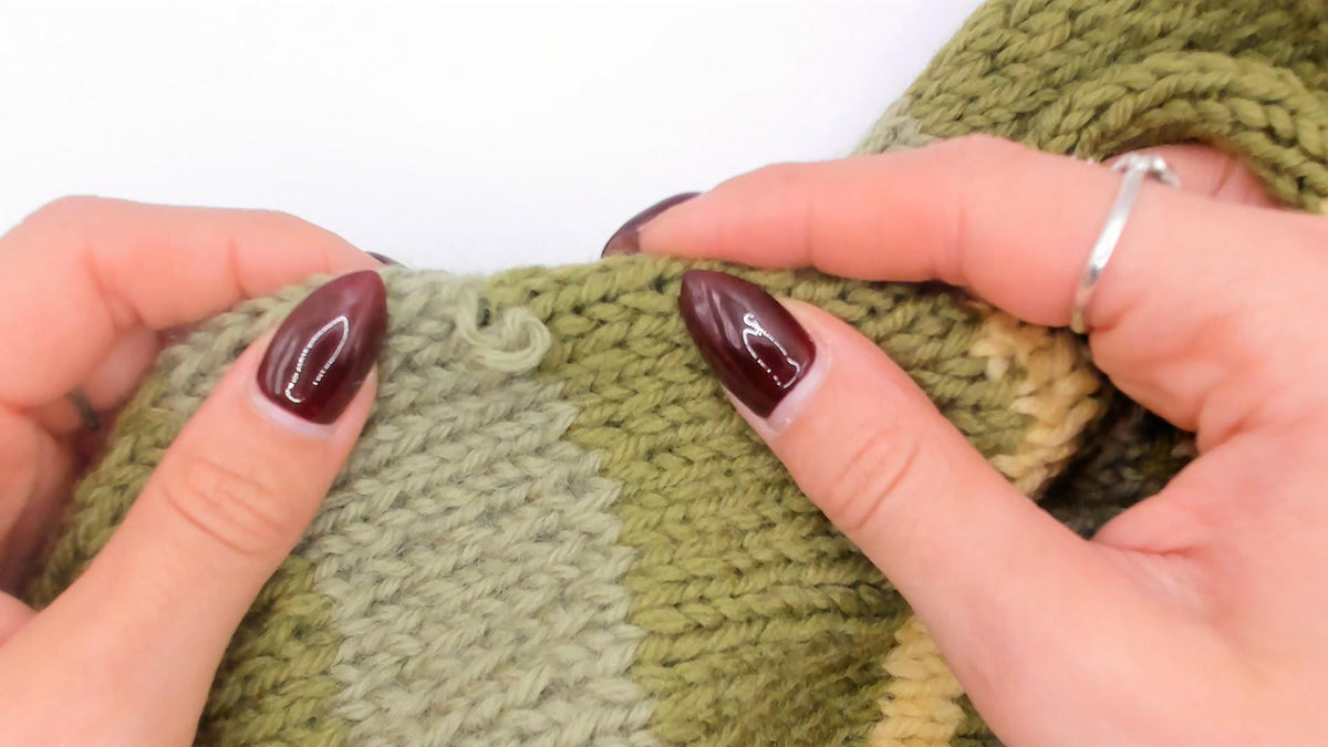 90s Olive Striped Wool Hand Knit Sweater Raglan Brown Elbow Patches Medium