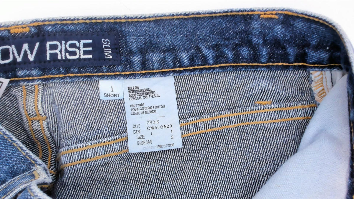 Y2K Cruel Girl Low Rise Straight Leg Jeans Medium Wash Cotton Extra Small XS