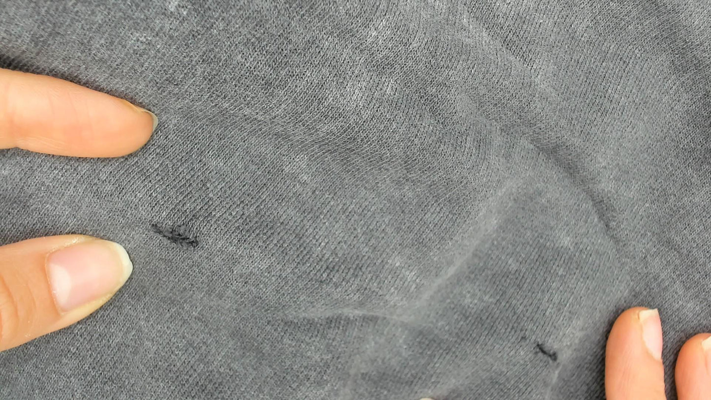 90s Brant Festival Goose Embroidered Acid Wash Sweatshirt Grey Medium