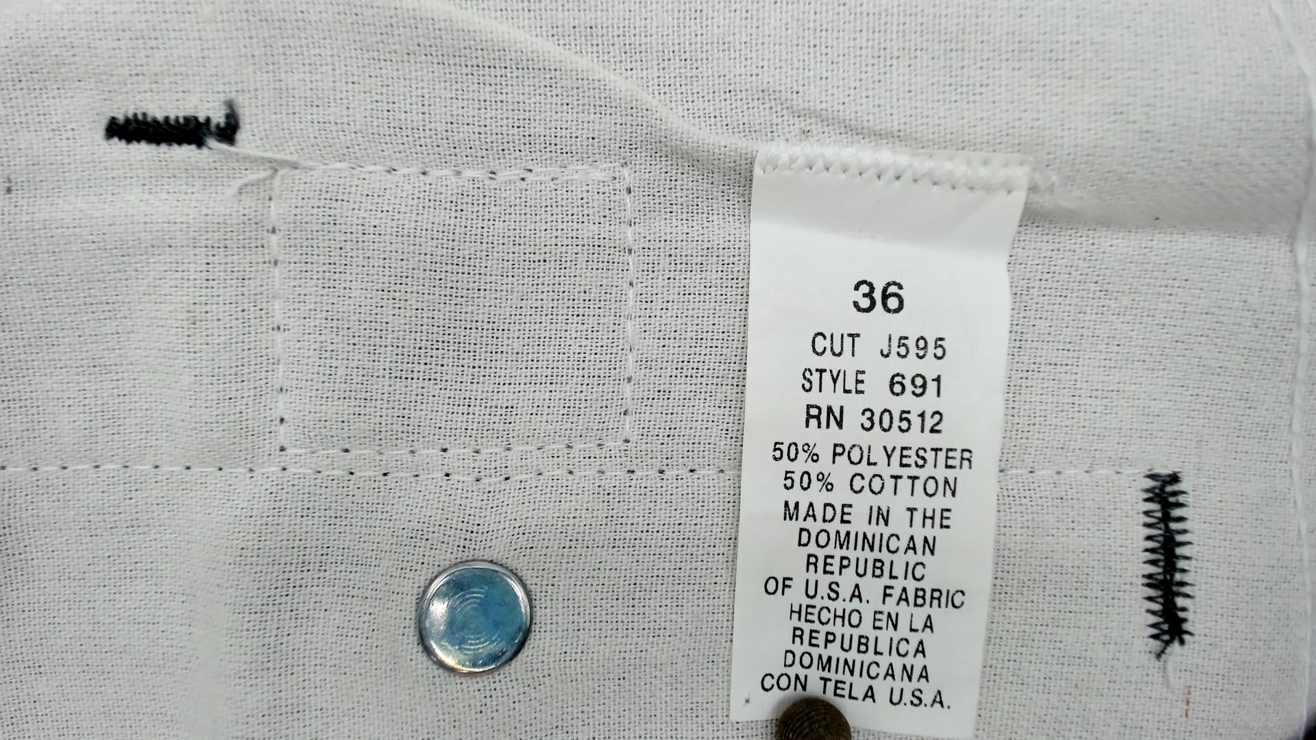 Ben Davis Y2K Charcoal Work Pants Gorilla Logo Straight Leg 36