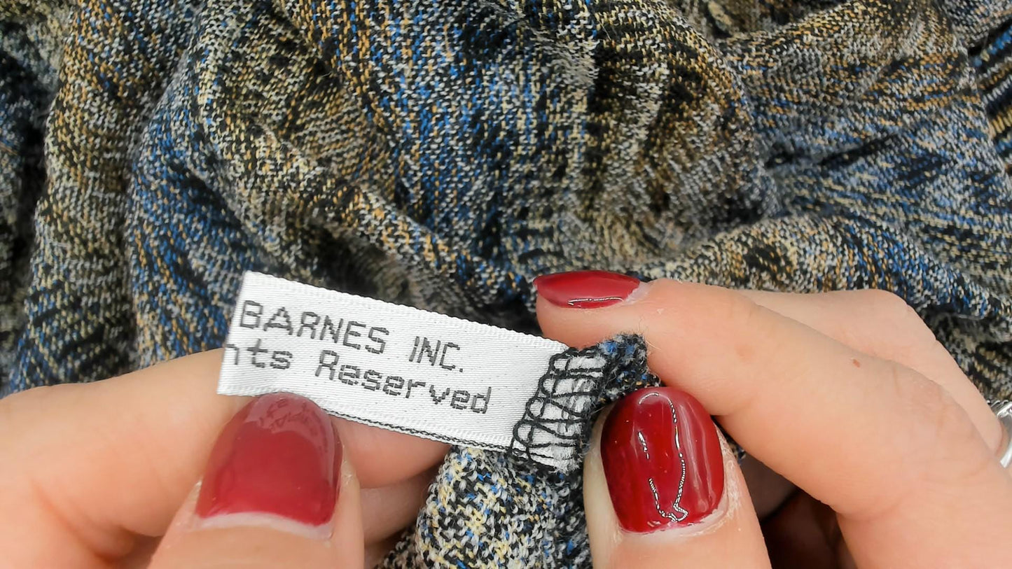 90s Jhane Barnes Knit Sweater Striped Crew Neck Earth Tone Large
