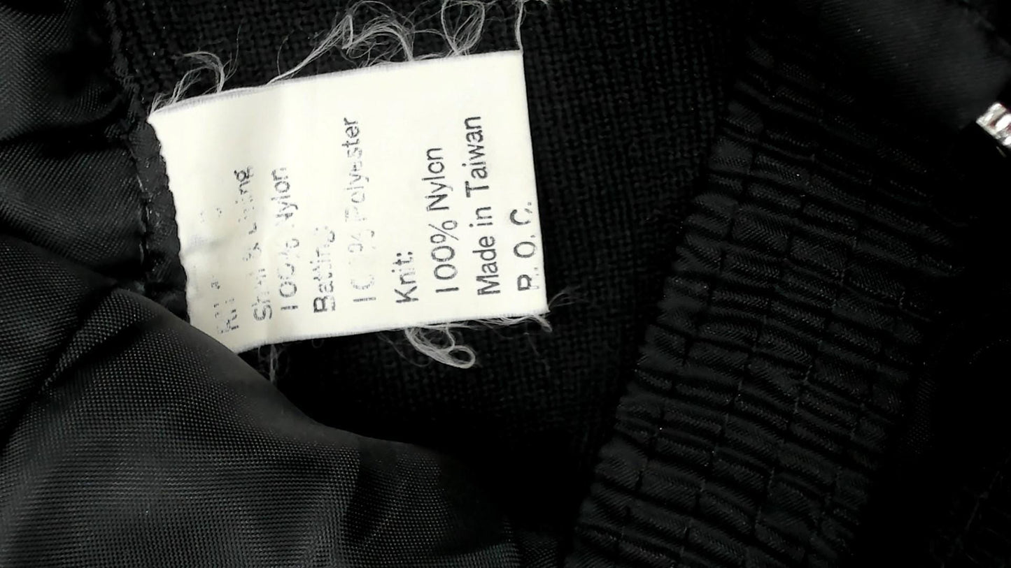 90s UA Sport Black Ski Overalls Insulated Suspender Straps Medium