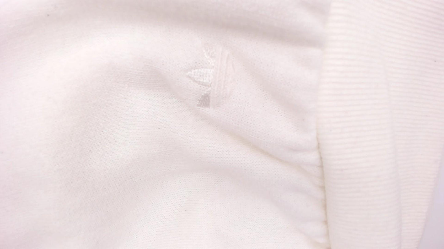 90s Adidas White Rhinestone Snowflake Sweatshirt Satin Panel Medium M