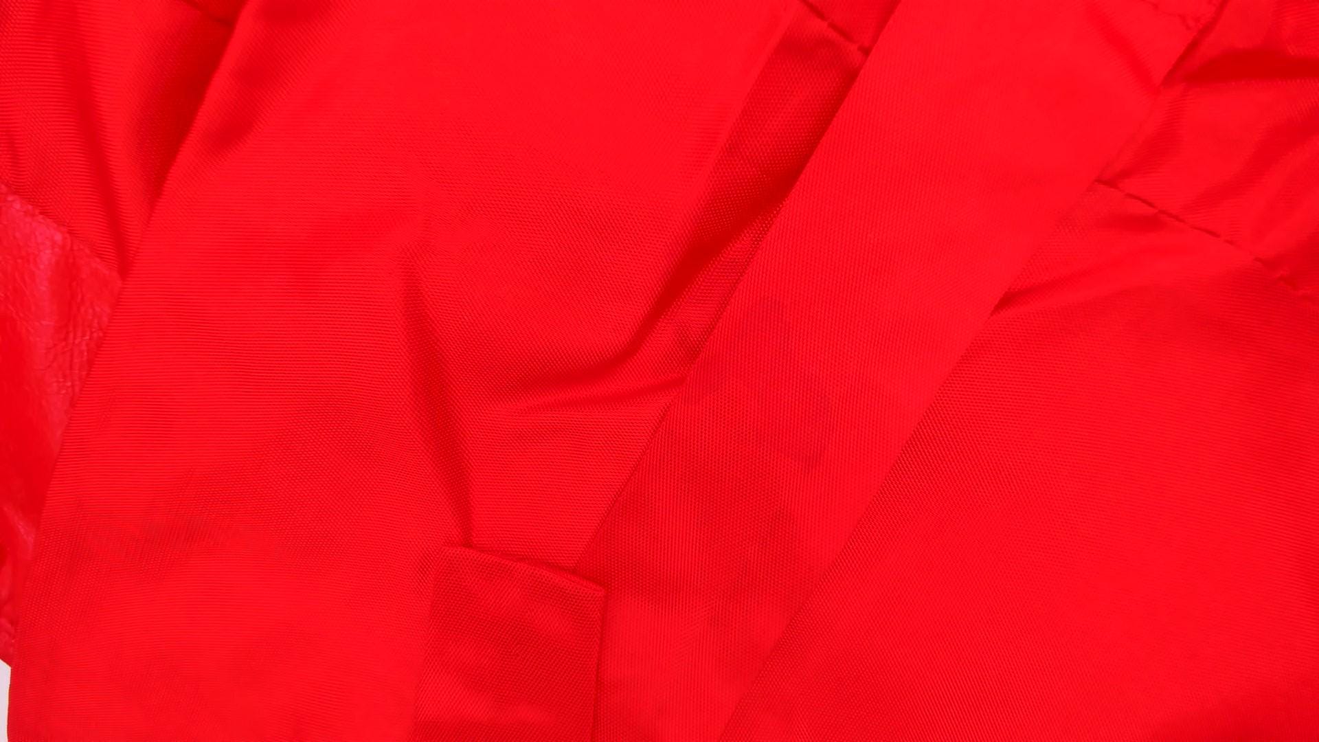 90s Red Leather Quilted Diamond Vest Adjustable Medium M