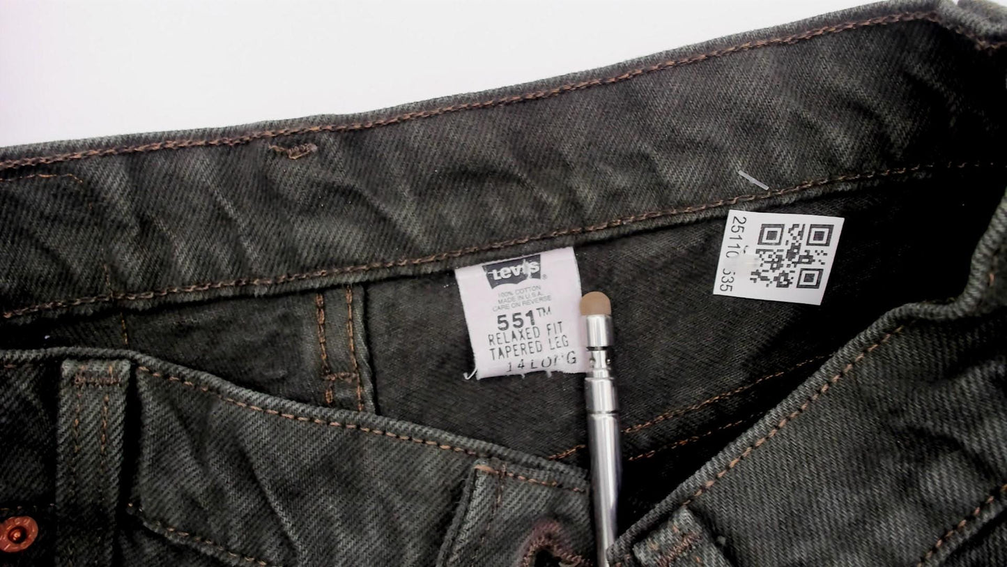 90s Levi's 551 Olive Green High Waist Straight Leg Jeans Large L