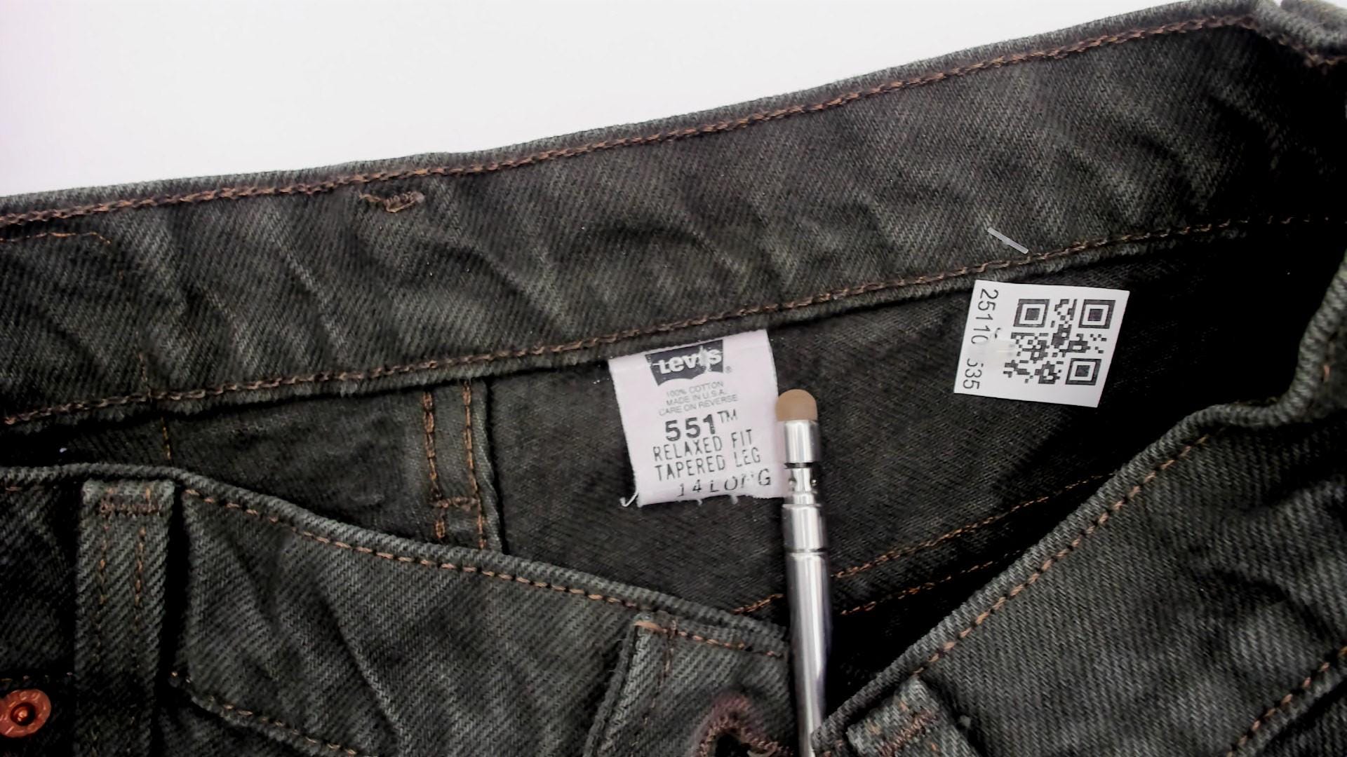 90s Levi's 551 Olive Green High Waist Straight Leg Jeans Large L