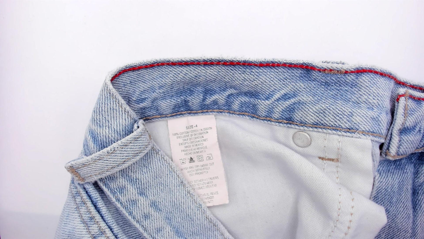 Tommy Hilfiger Y2K Light Wash Denim Cropped Ankle Jeans Small S