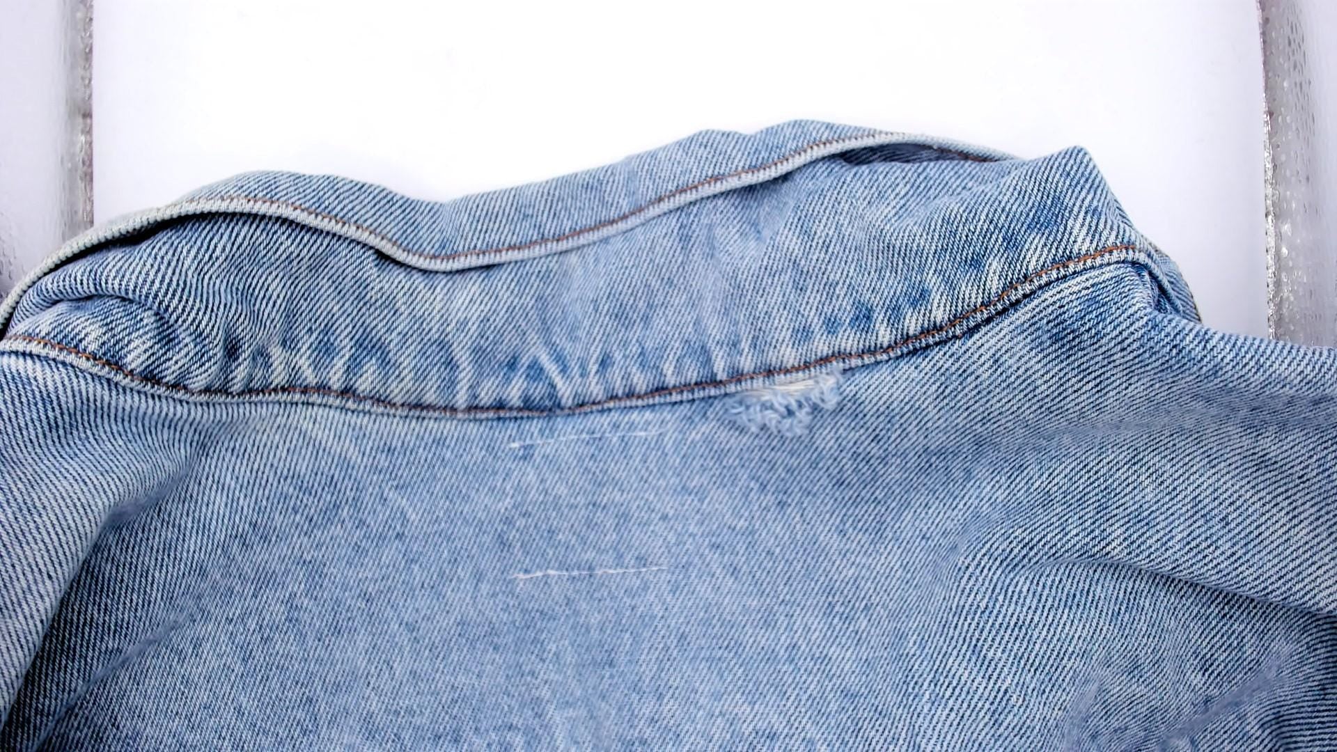 90s Kento's Hawaii Honolulu Light Wash Denim Jacket Embroidered Medium M