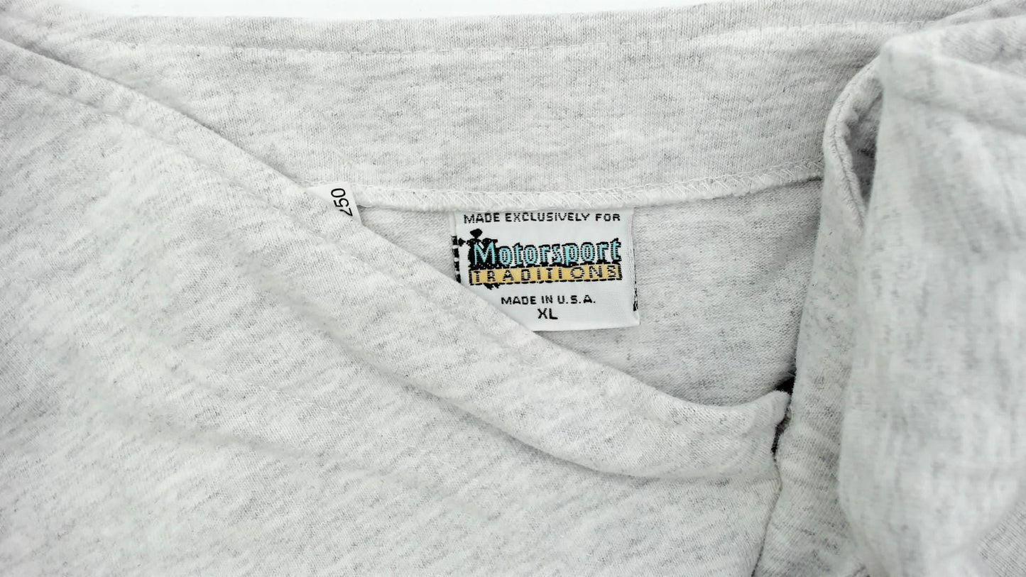90s Motorsport Traditions EAA Oshkosh Volunteer Baseball Jersey Grey Cotton XL