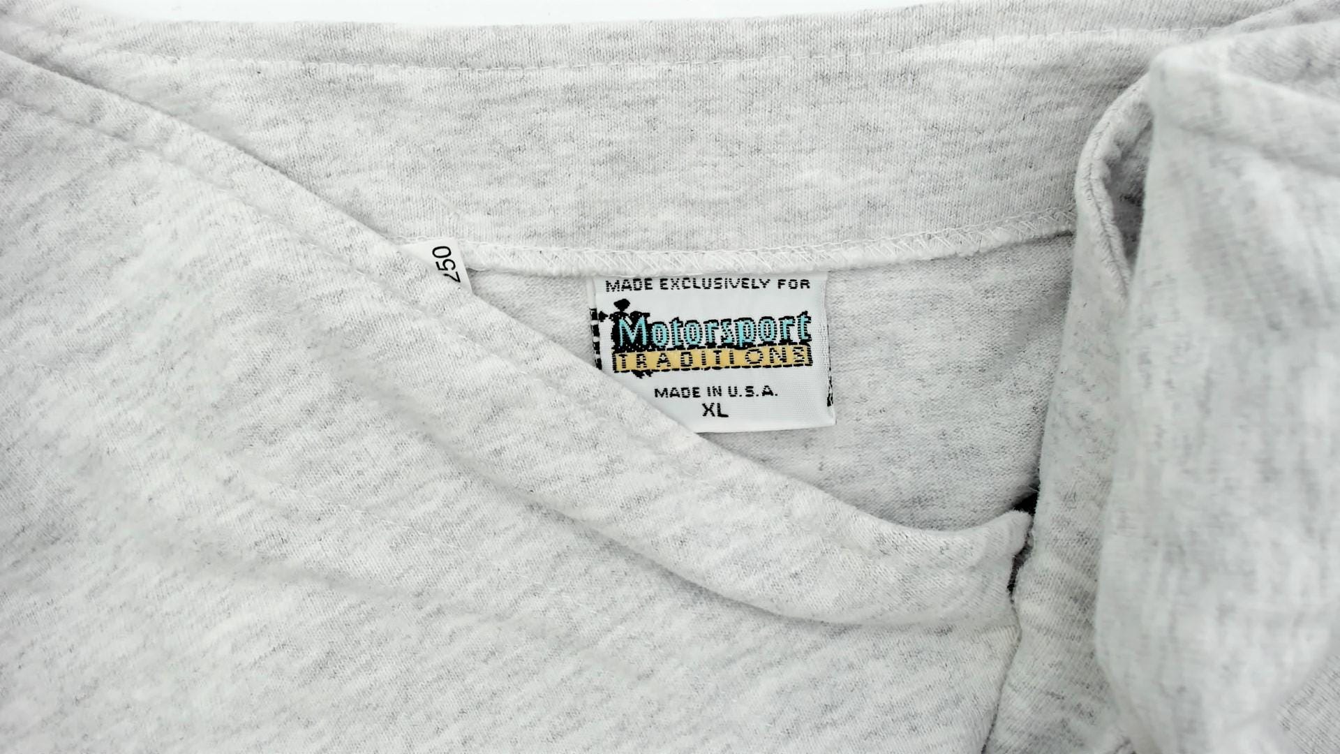 90s Motorsport Traditions EAA Oshkosh Volunteer Baseball Jersey Grey Cotton XL