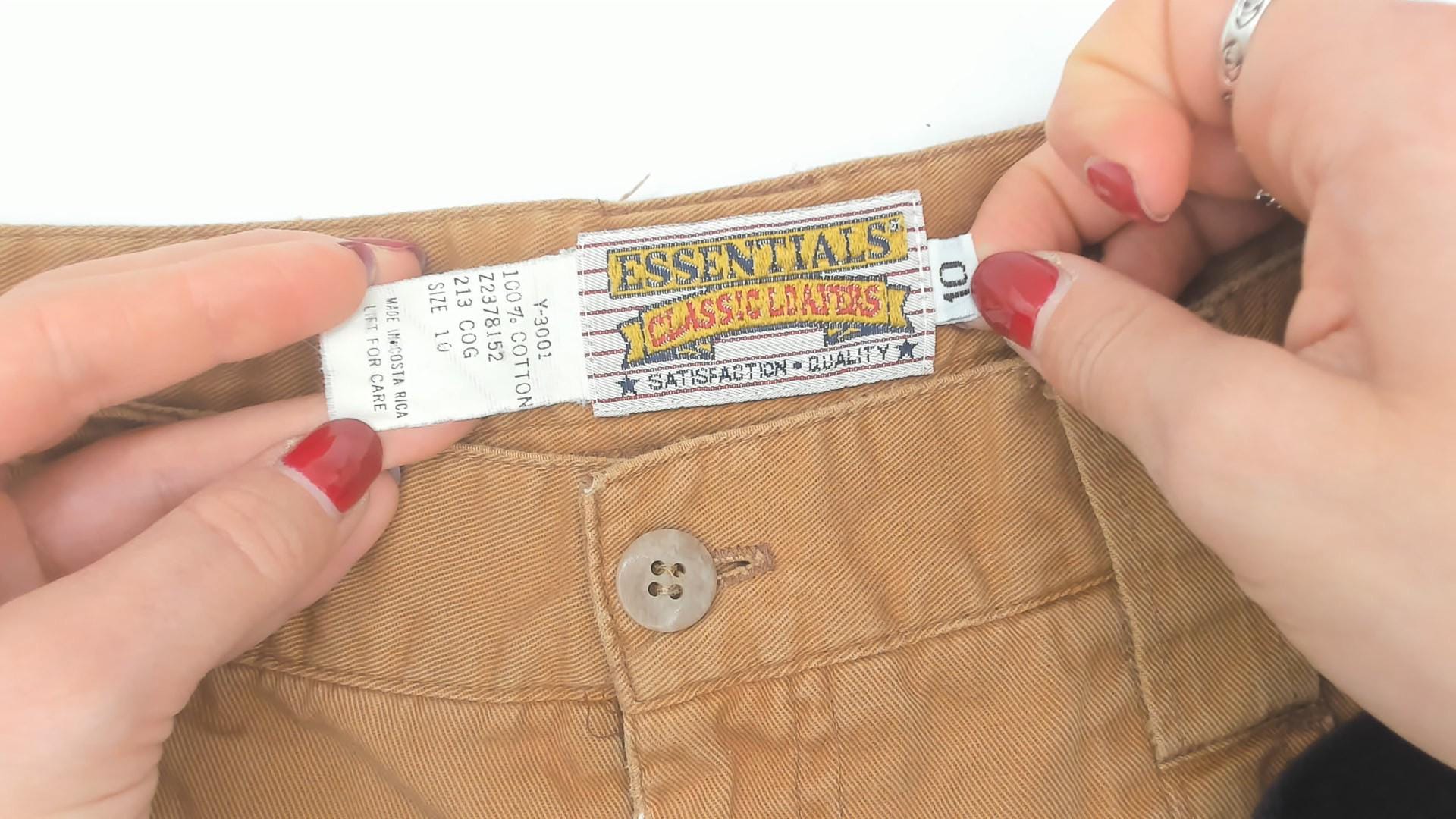 90s Pleated Trousers Mustard Cotton High Waisted Tapered Small S