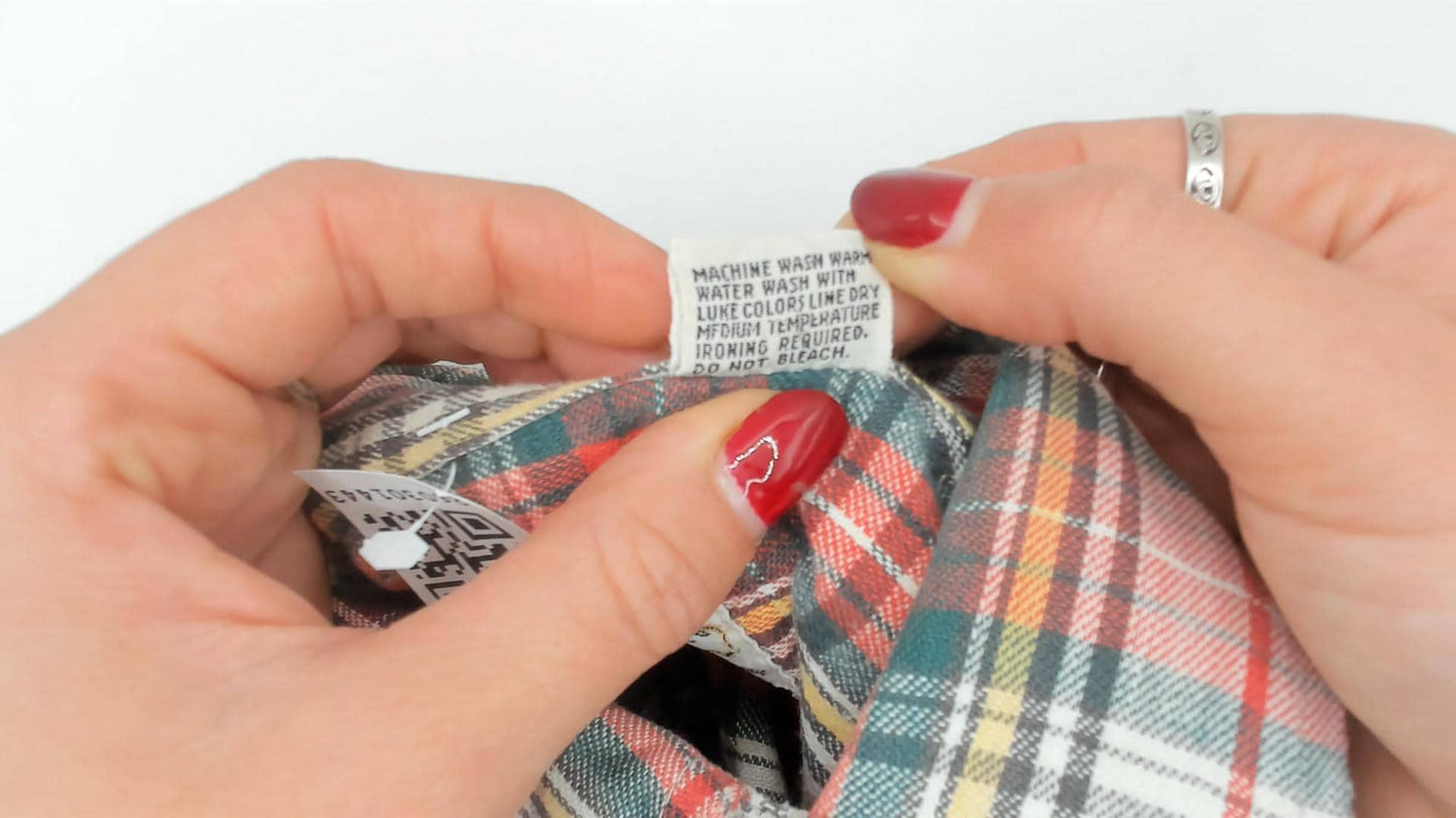 80s Medalist Plaid Flannel Shirt Red Green Tartan Button Front XS