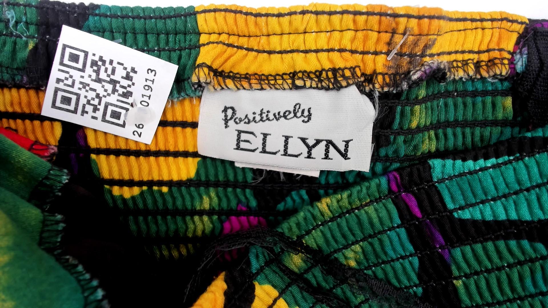 90s Positively Ellyn Tropical Floral Strapless Dress Knee-Length Wrap Skirt Large