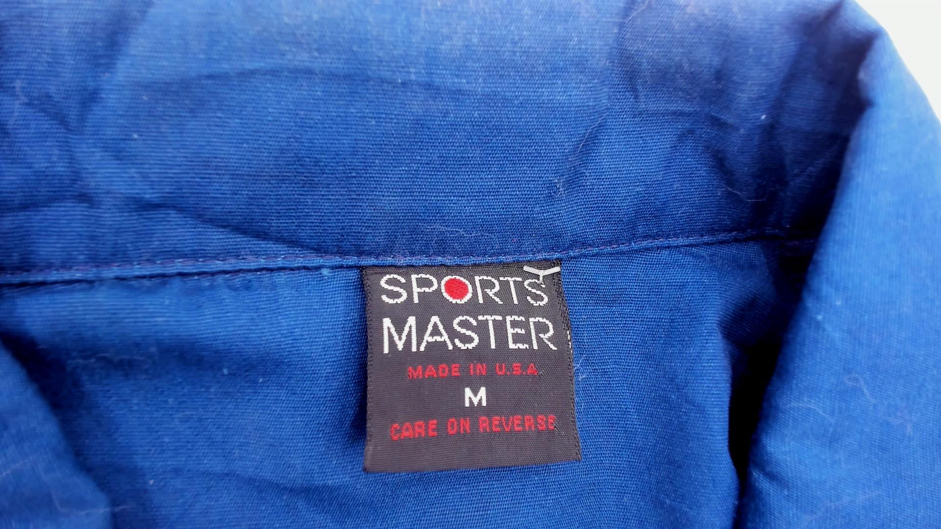 80s Sports Master Colorado Unit Windbreaker Navy Zip Jacket Bighorn Ram Medium