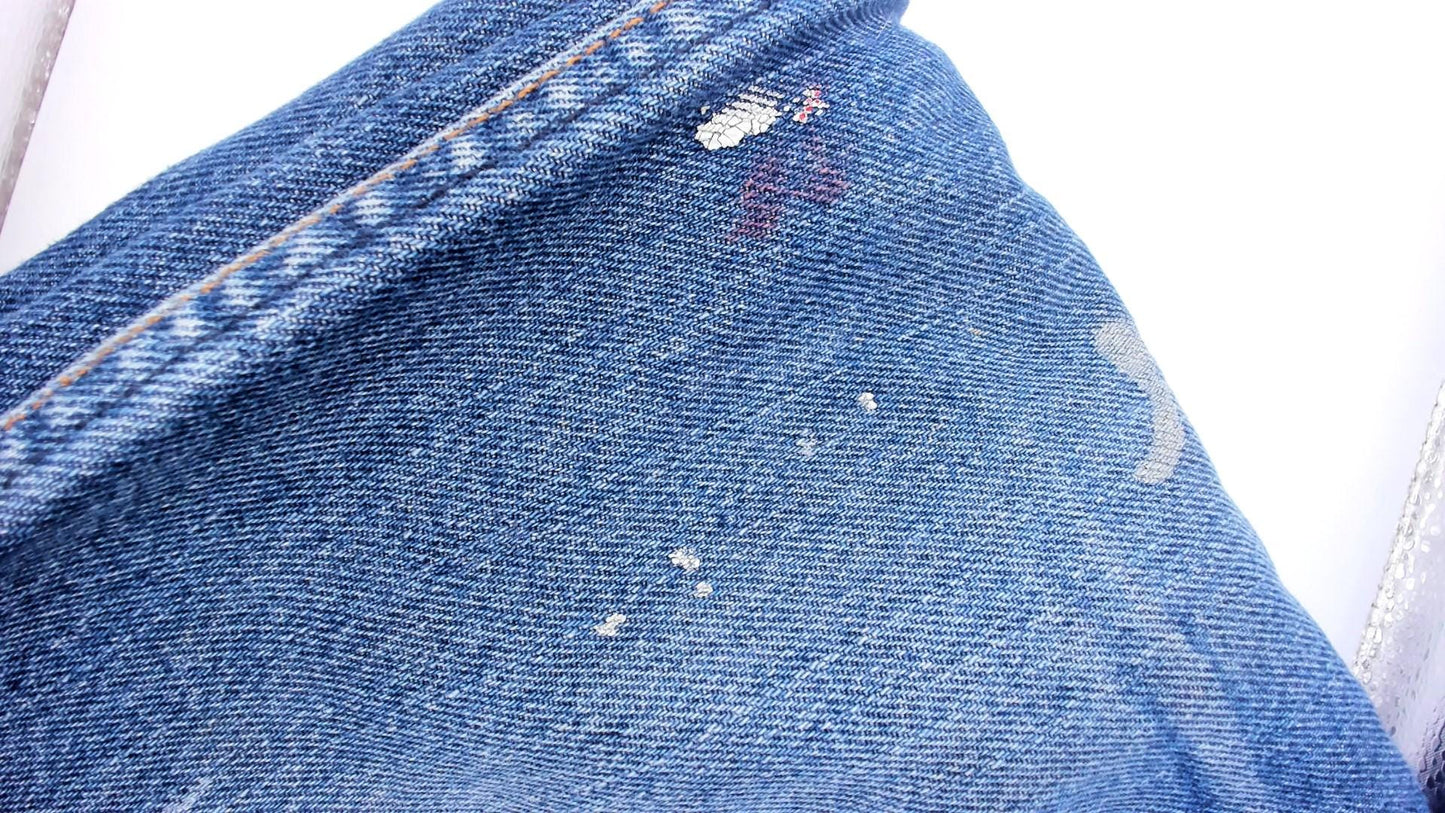 Red Kap Workwear Jeans 2000s Distressed Denim Straight Leg Blue Faded Wash Medium