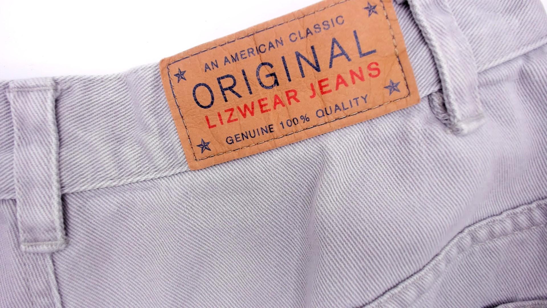90s Liz Claiborne Grey High-Waisted Tapered Denim Jeans Small S