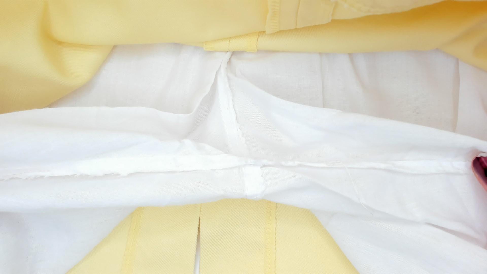 80s Lady Briarcliff Yellow Mini Skirt Striped Waistband Tennis A-Line Medium Large