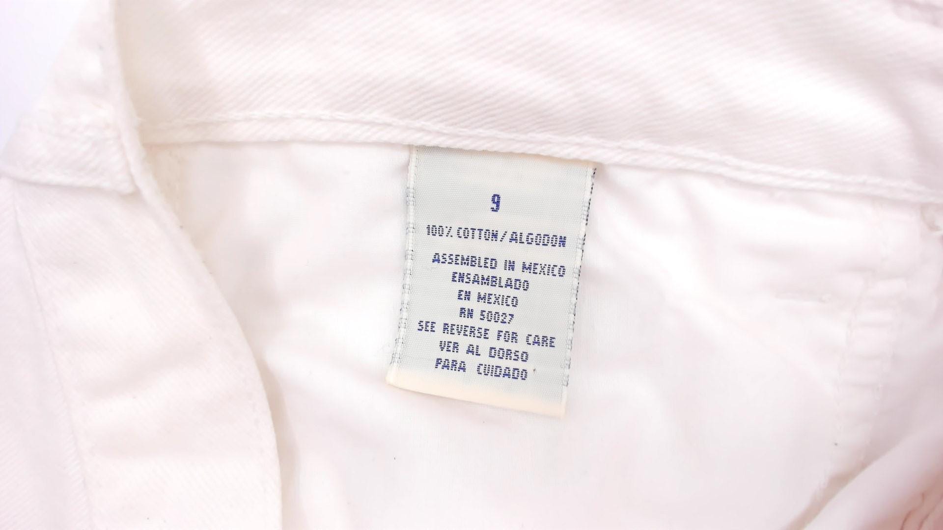 90s Arizona Jeans White Denim Shorts High Waist Cuffed Cotton Small S