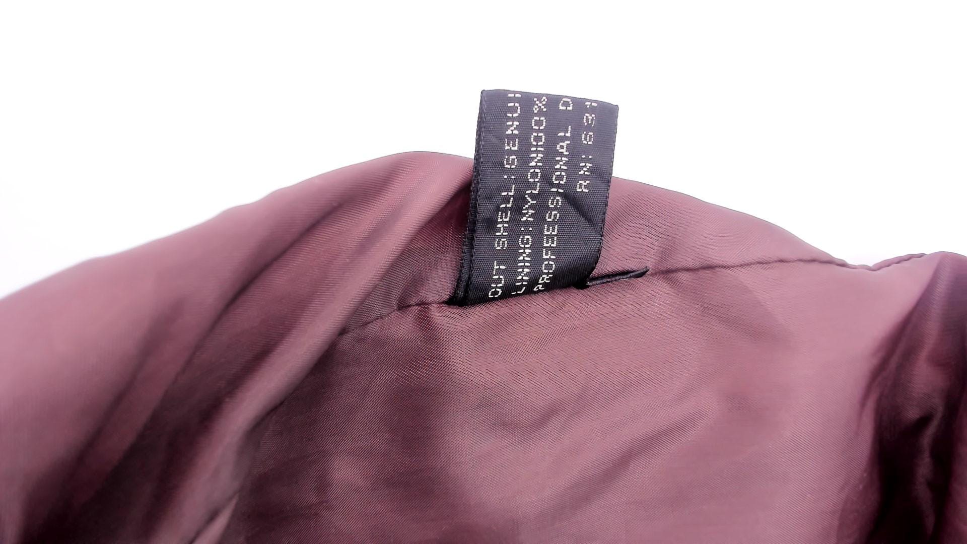 80s Leather Den Burgundy Bomber Jacket Zip Front Moto Coat Medium M