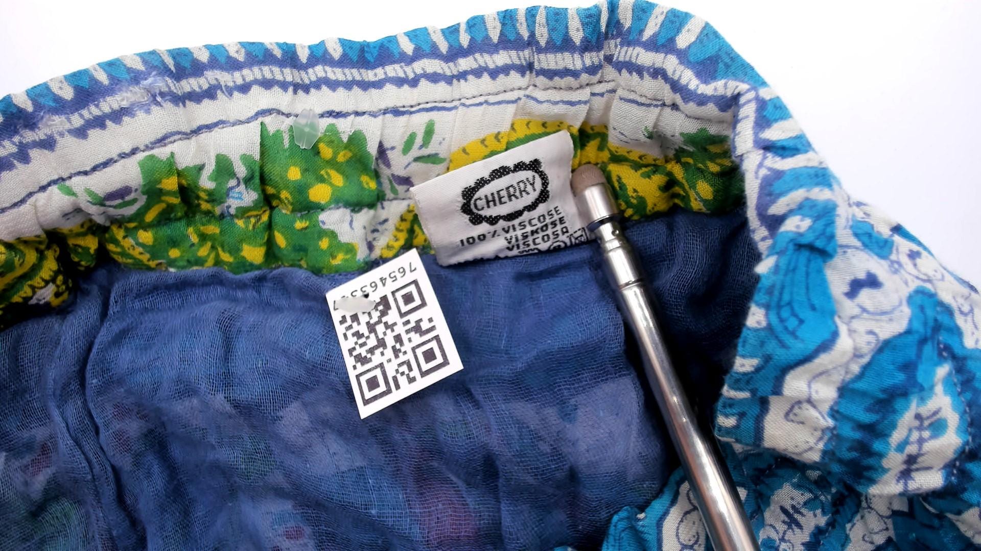 90s Anabell Tiered Maxi Skirt Cobalt Blue Paisley Floral Gauze Extra Large XXL