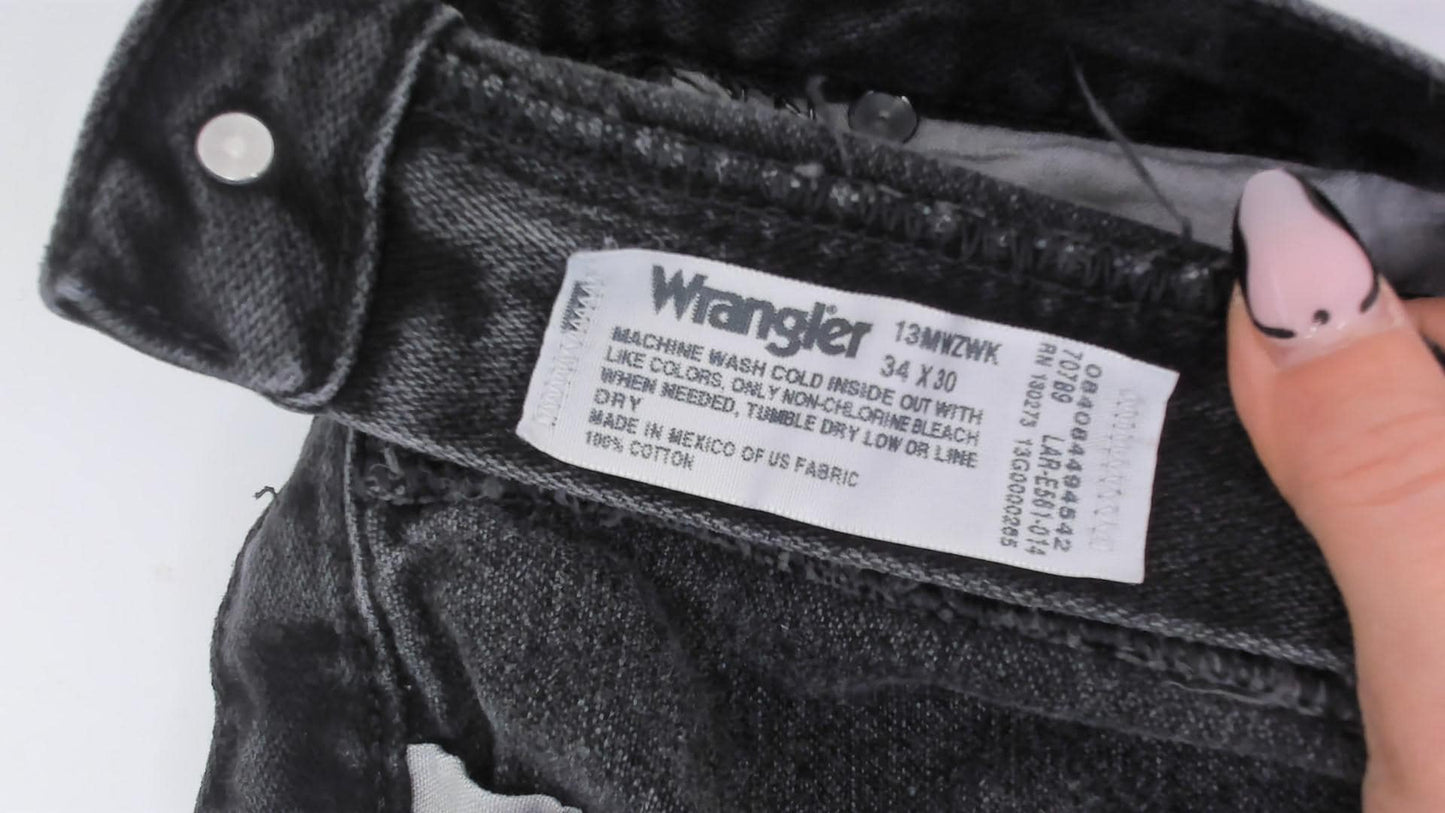 2000s Dickies Straight Leg Jeans Charcoal Faded Black Denim 38 x 32