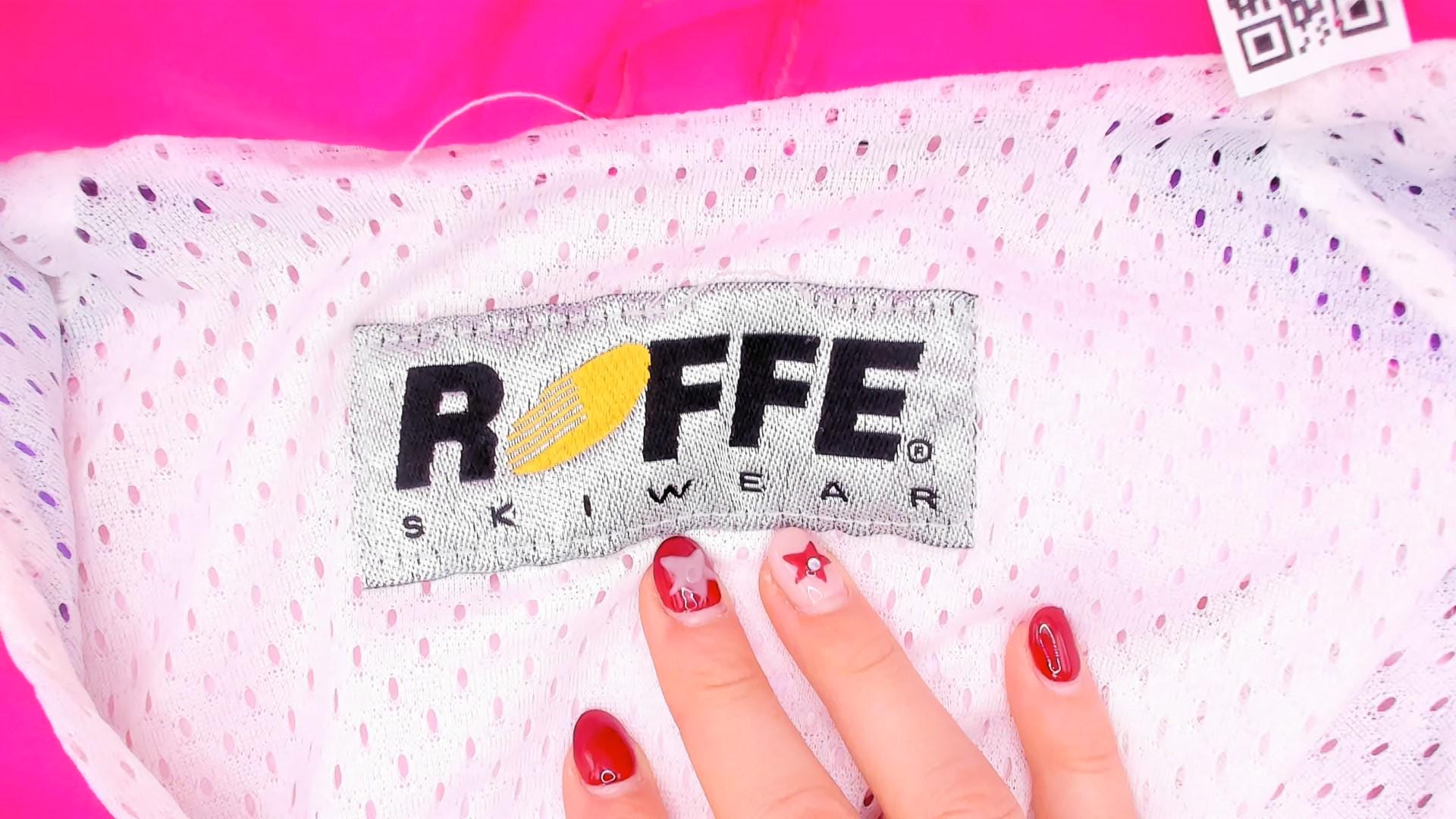 90s Roffe Demetre Neon Pink Ski Anorak Color Block Hooded Jacket Extra Large XL