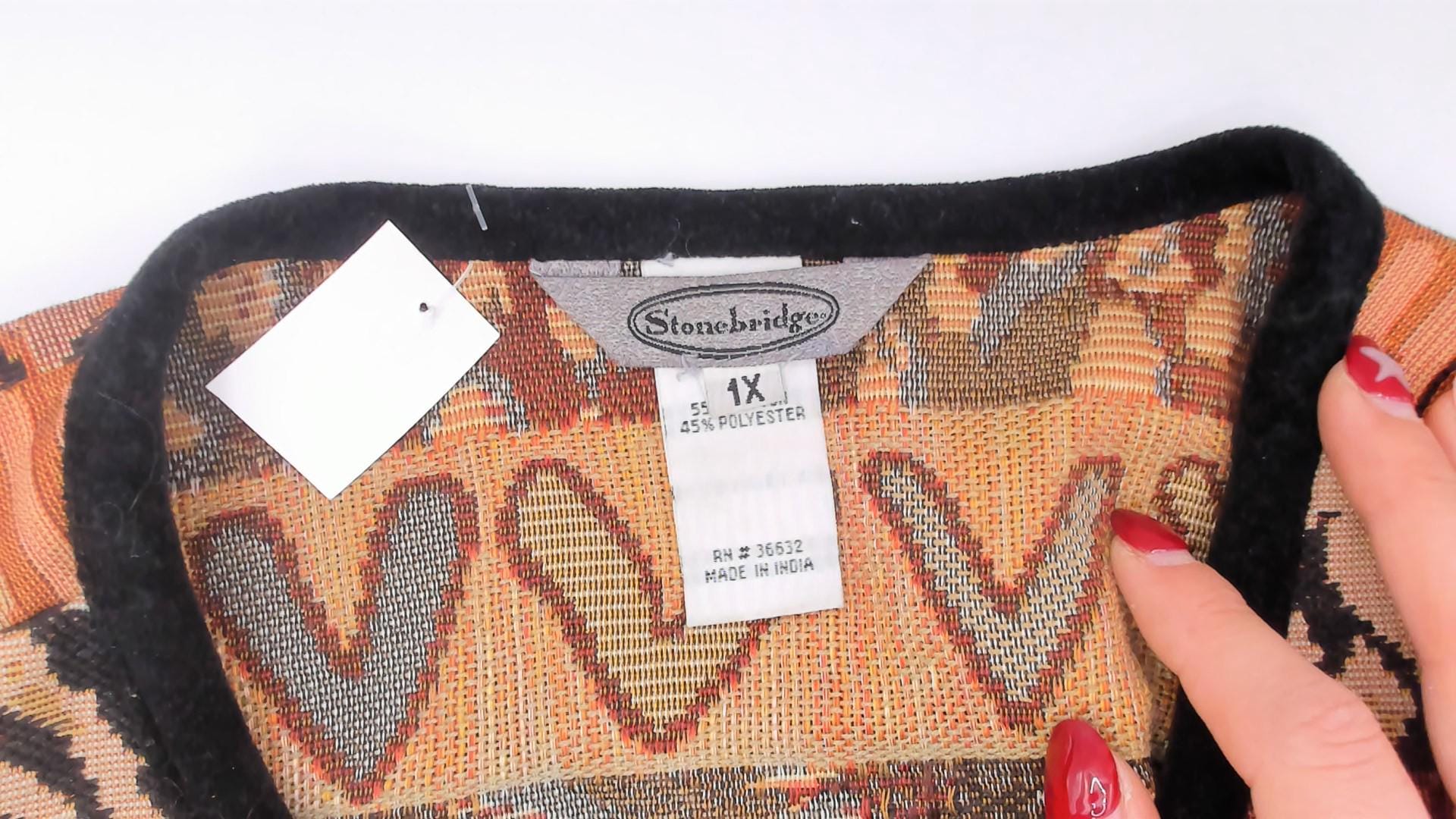 Y2K Stonebridge Tapestry Jacket Animal Print Woven Cotton Tan Brown Extra Large