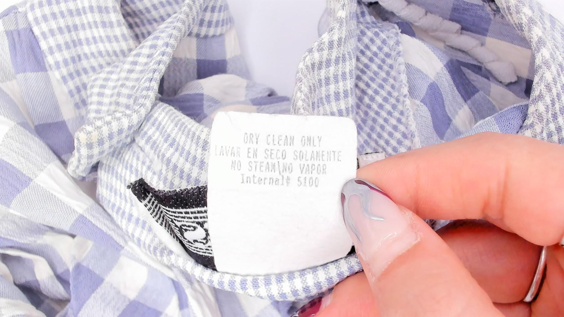 90s SL Fashions Gingham Midi Dress Blue White Check Button Back Medium