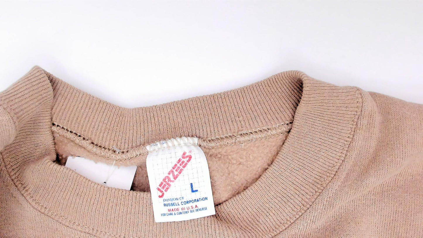 90s Jerzees Colorado Mountain Graphic Sweatshirt Tan Large L