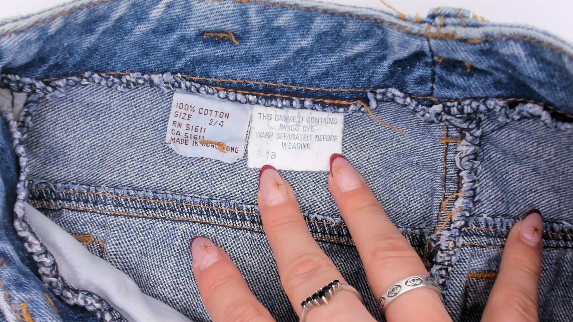 90s Sergio Valente High Waisted Cutoff Denim Shorts Blue Medium Wash Extra Small XS