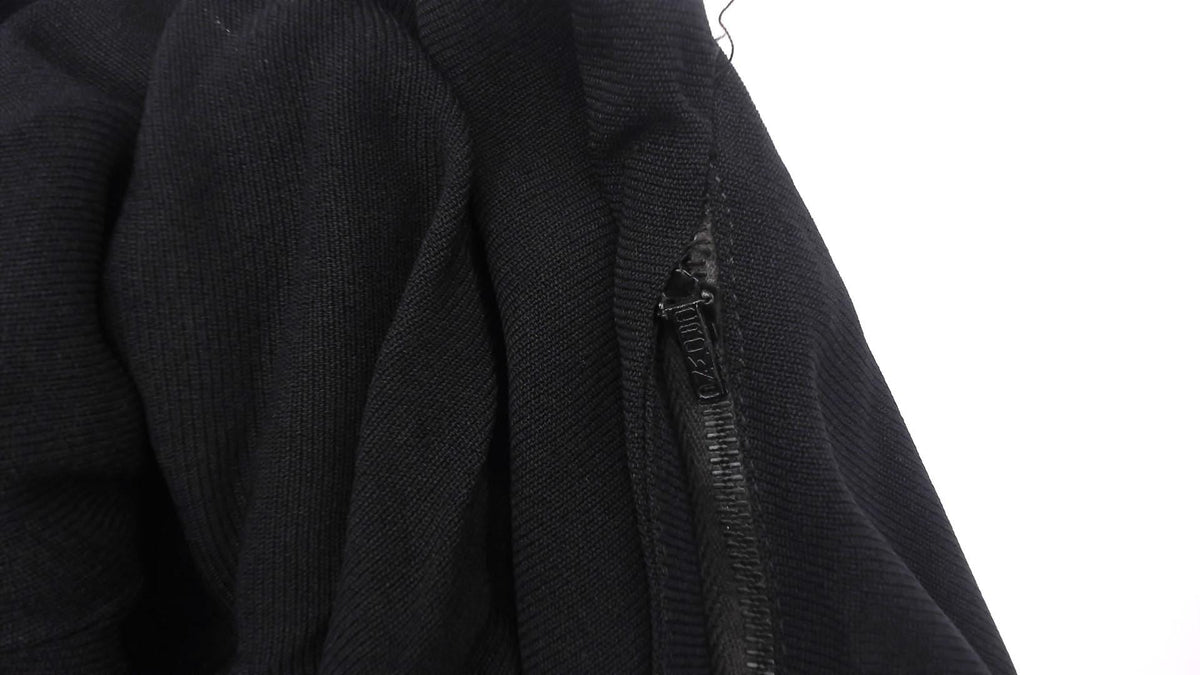 1940s Black Velvet Maxi Dress Scalloped Neckline Tiered Skirt Extra Large XL