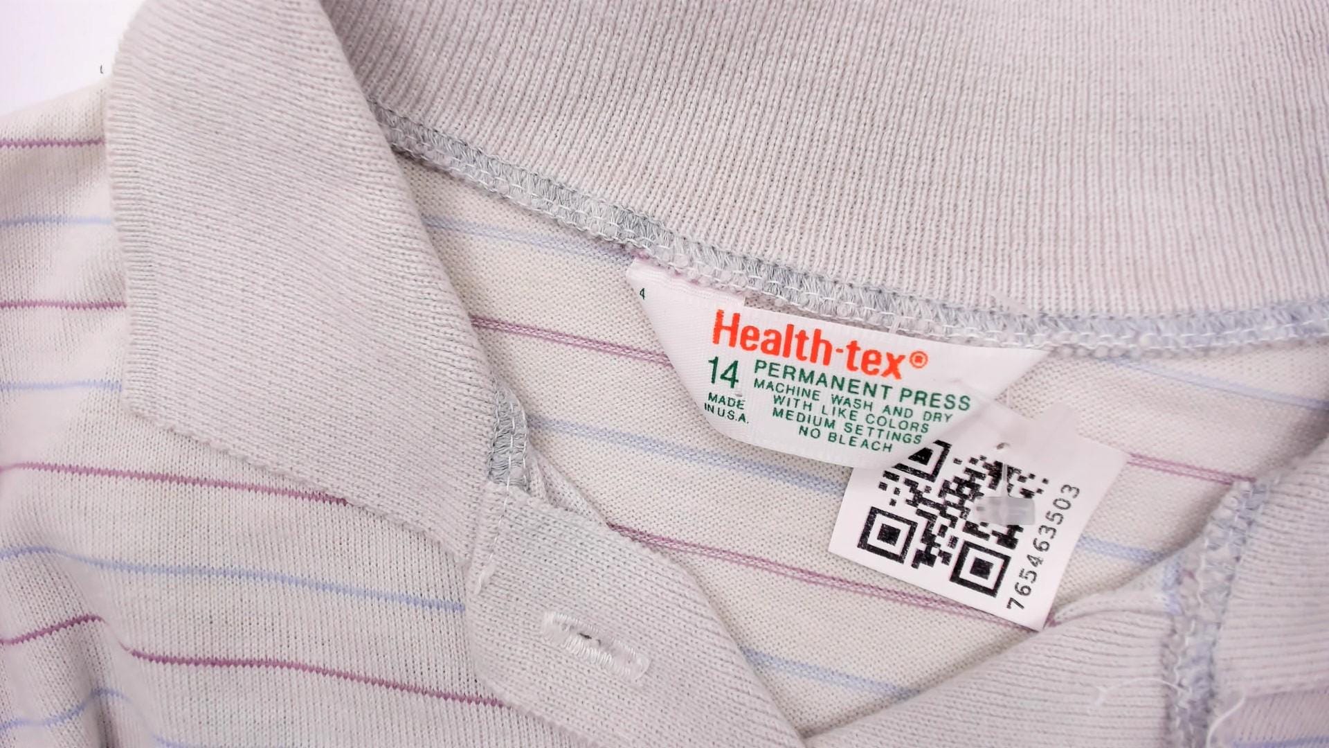 80s Health-Tex Argyle Polo Dress Grey Teal Lavender Mini Cotton XS