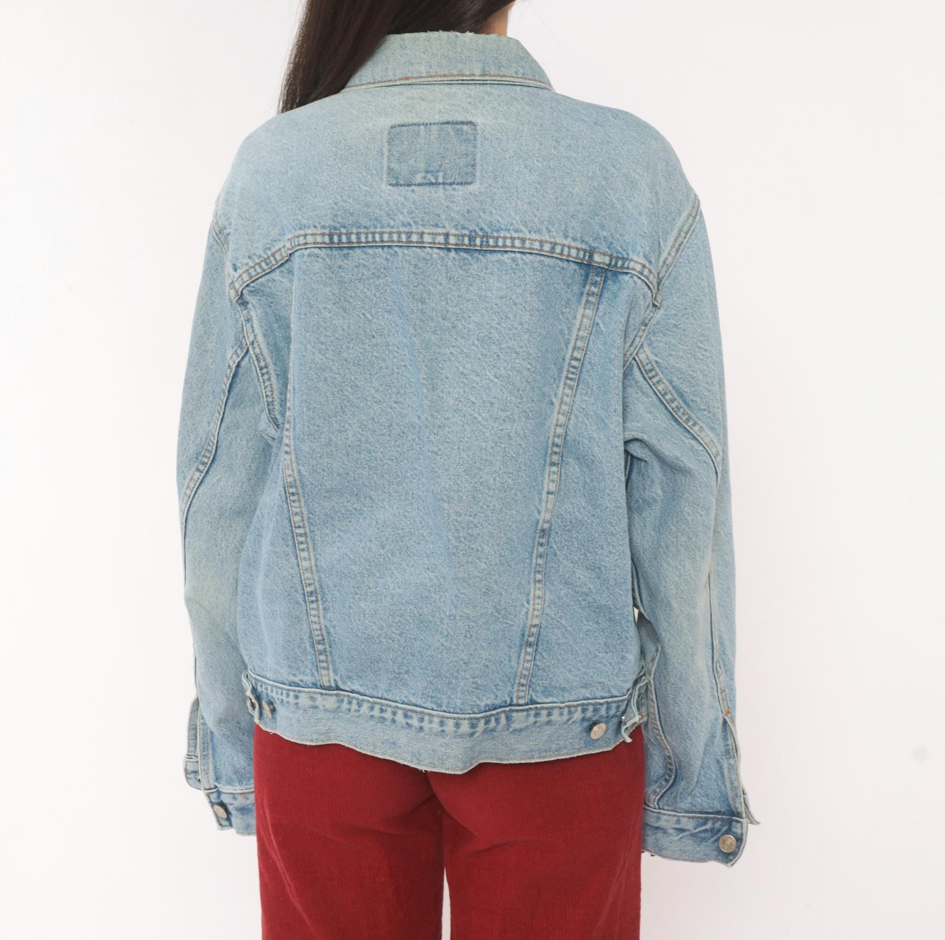 90s Gap Blue Jeans Light Wash Denim Trucker Jacket Small S