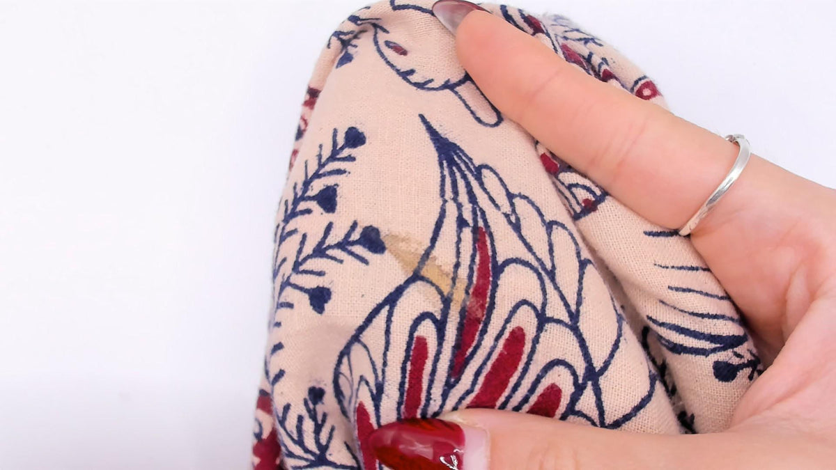 70s Indian Block Print Cotton Wrap Skirt Maxi Burgundy Navy Elephant Peacock Small