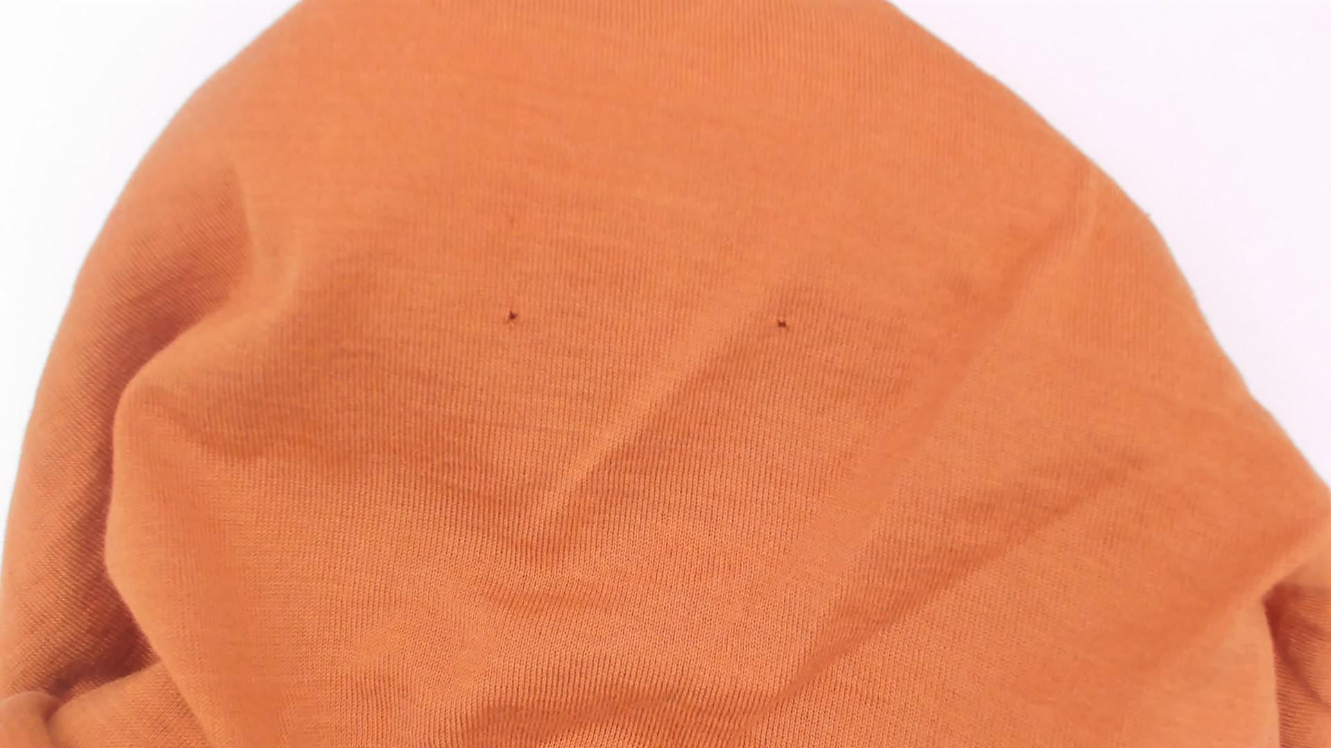 80s The Men's Store Rust Mock Neck Crop Top Cotton Durene Large L