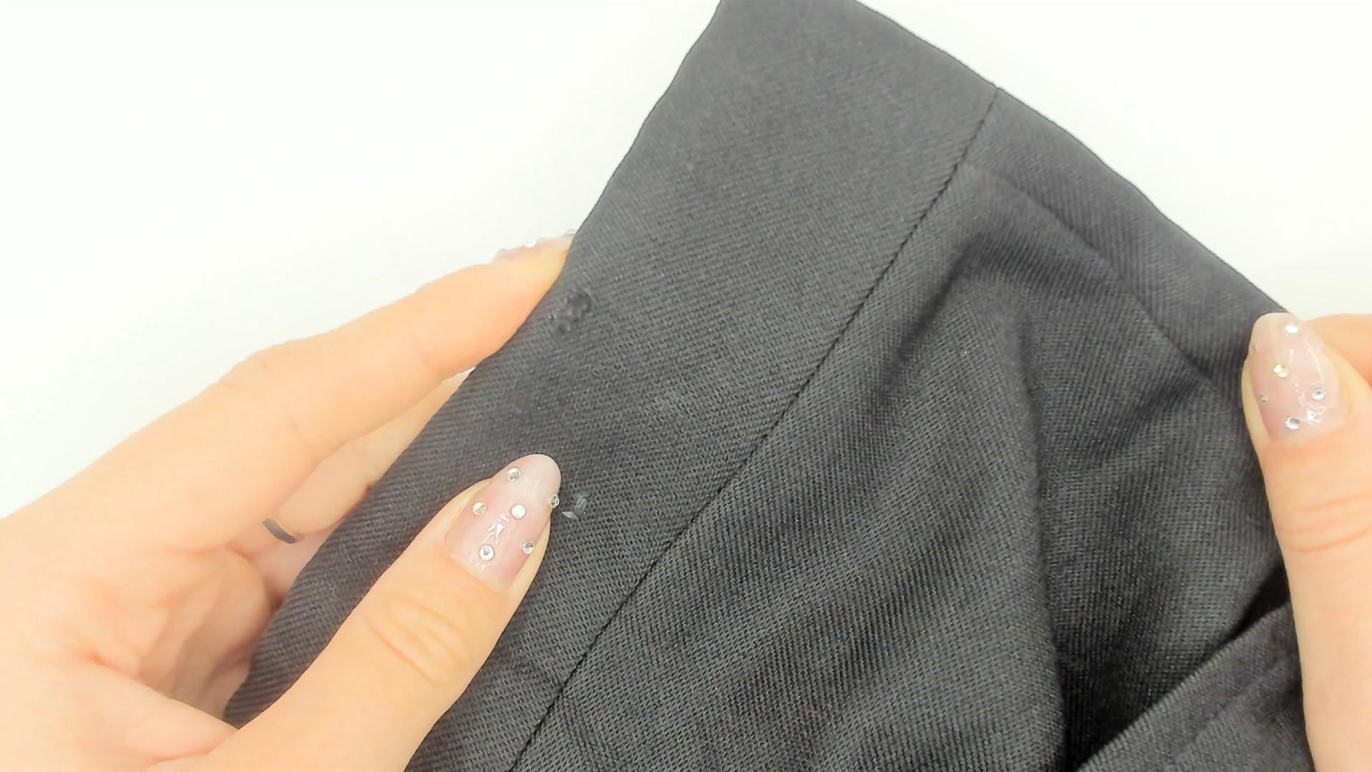 70s Black Expand-O-Matic High Waist Straight Leg Trousers Cropped Medium